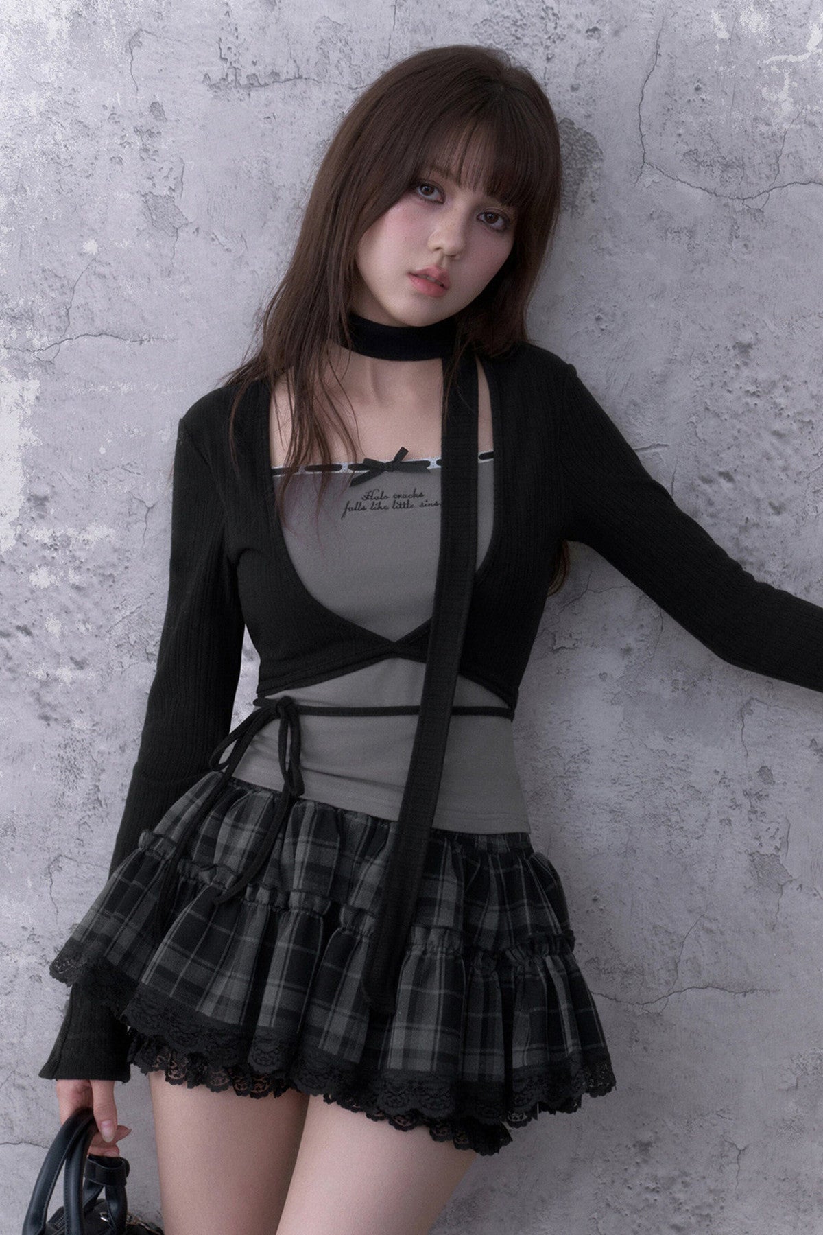 Layered-Look Top and Pants Set-Up