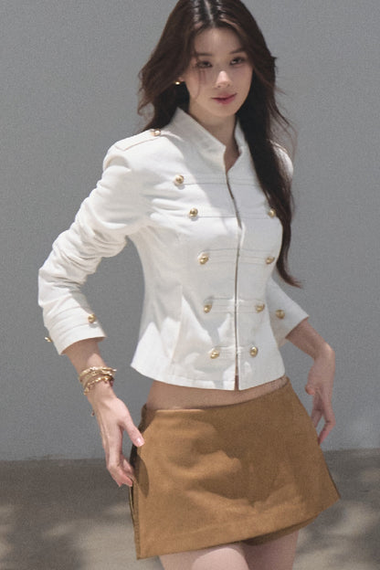 Style Pure Cotton Sand-Washed Jacket