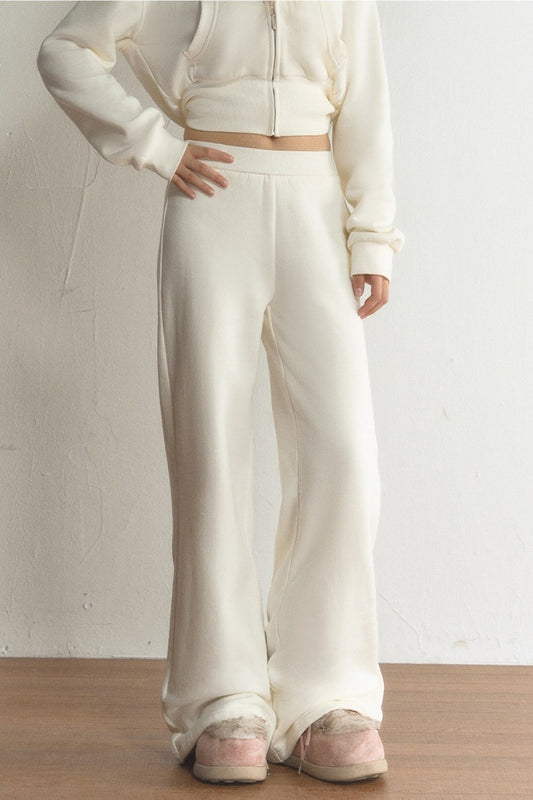 High-Waisted Loose Wide-Leg Straight-Leg Flared Pants