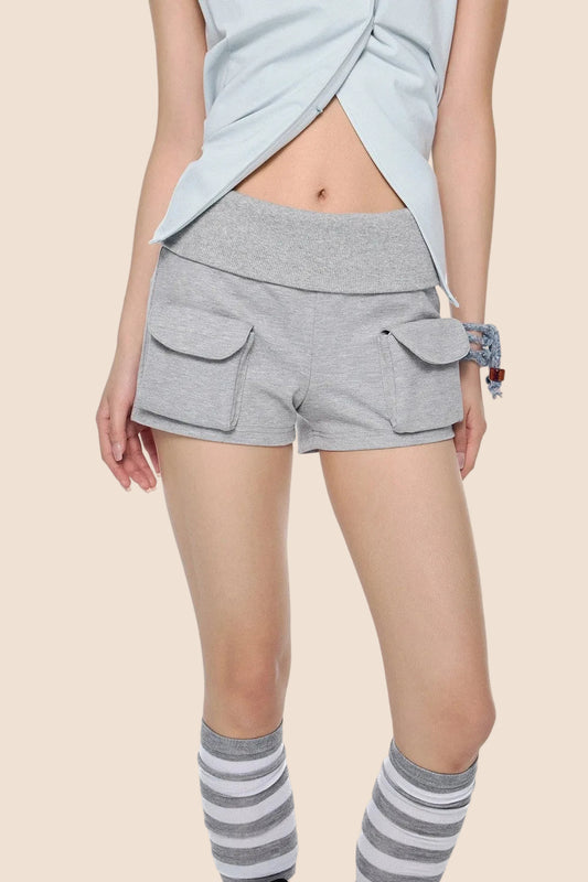 Vintage Elastic Sports Shorts
