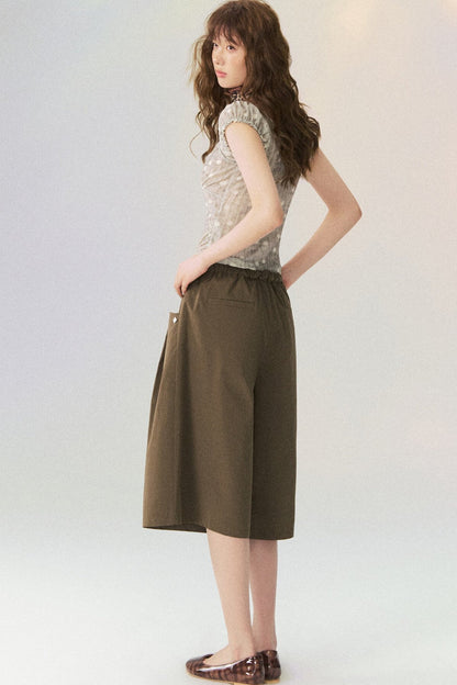 Polka Dot Pleated Camisole