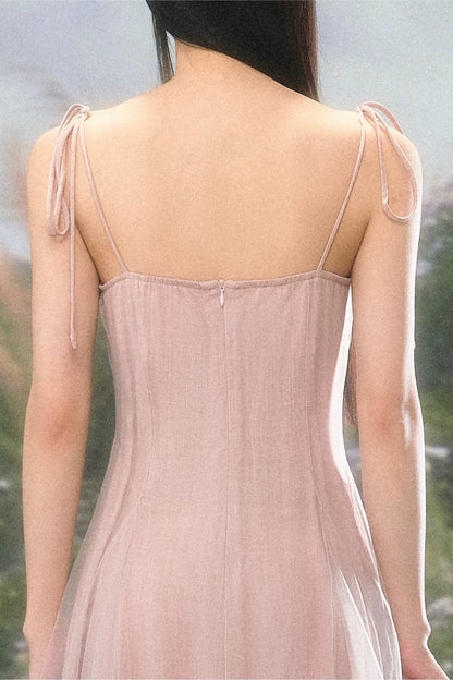 Atmospheric Pink Mesh Dress