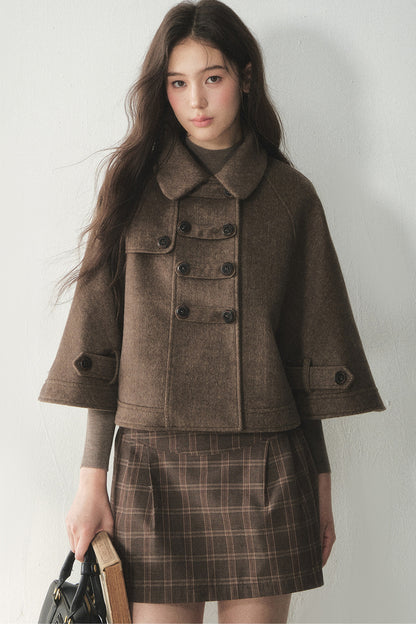 Wool Napoleon Cape