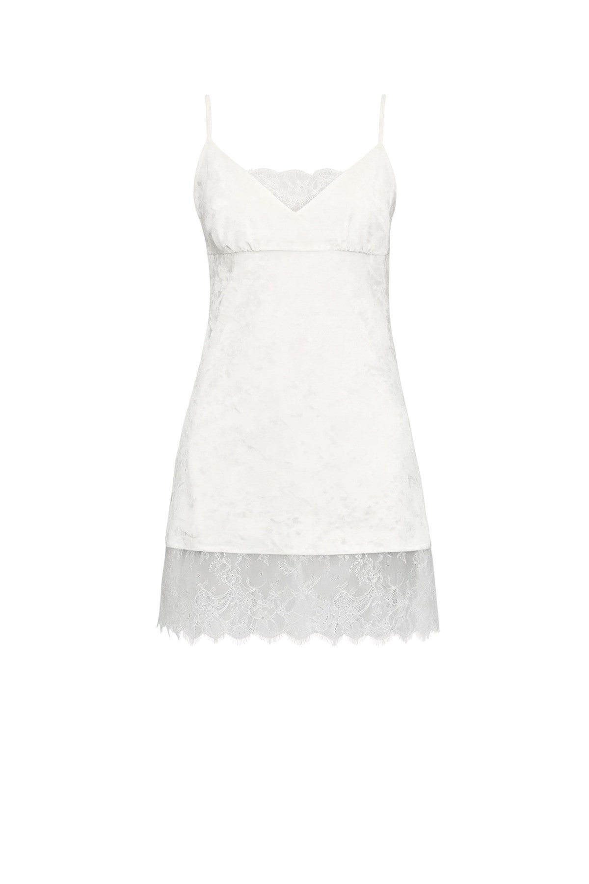 Eyelash Lace Velvet Texture Patchwork Layered Camisole