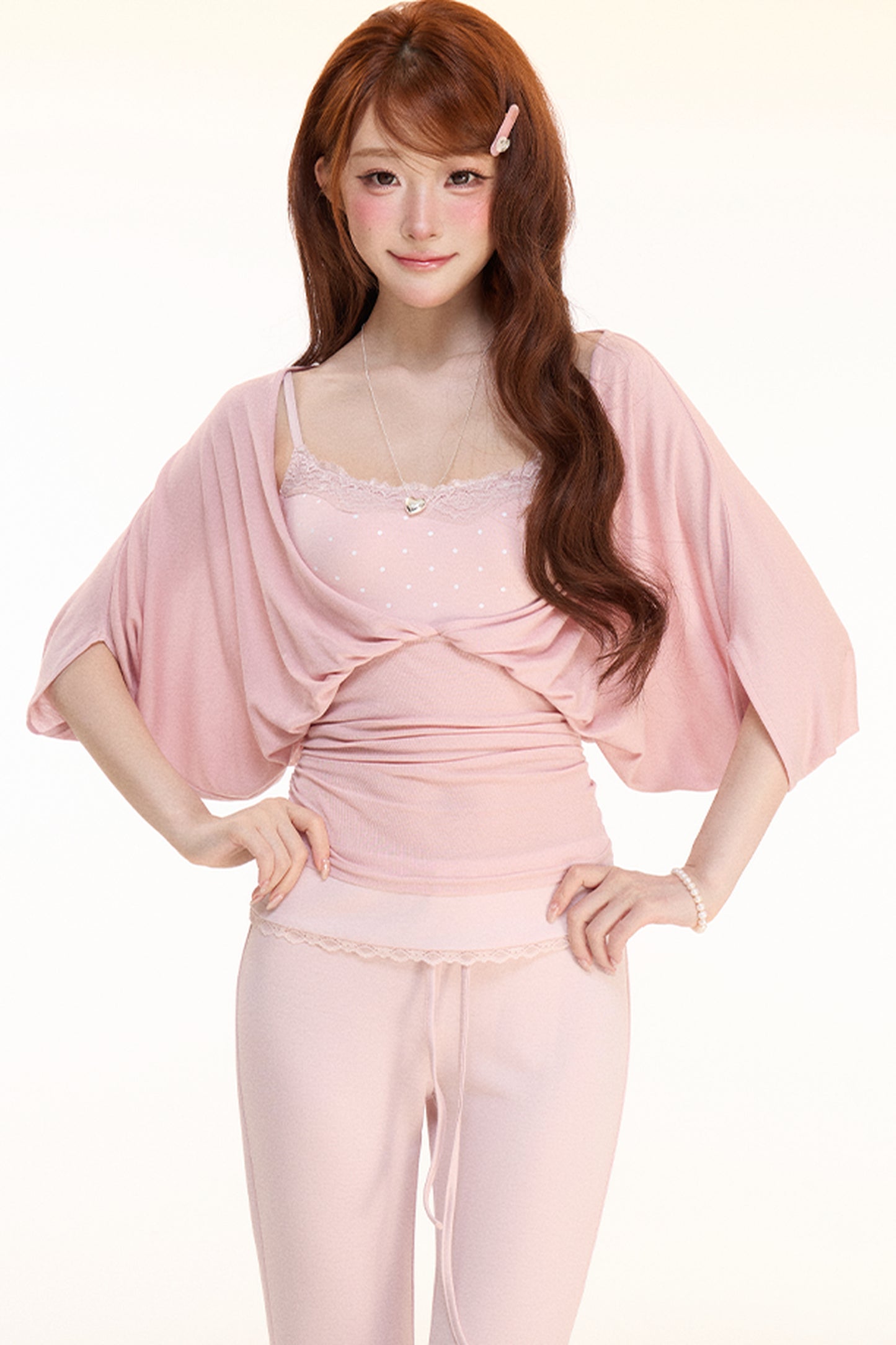 Layered V-Neck Two-Piece Set-Up