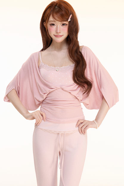 Layered V-Neck Two-Piece Set-Up