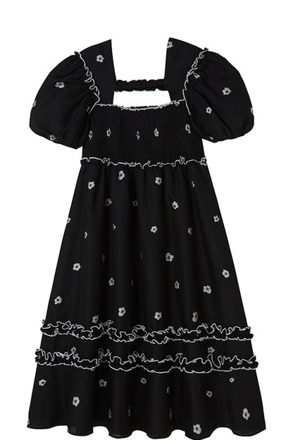 Black and White Floral Dress