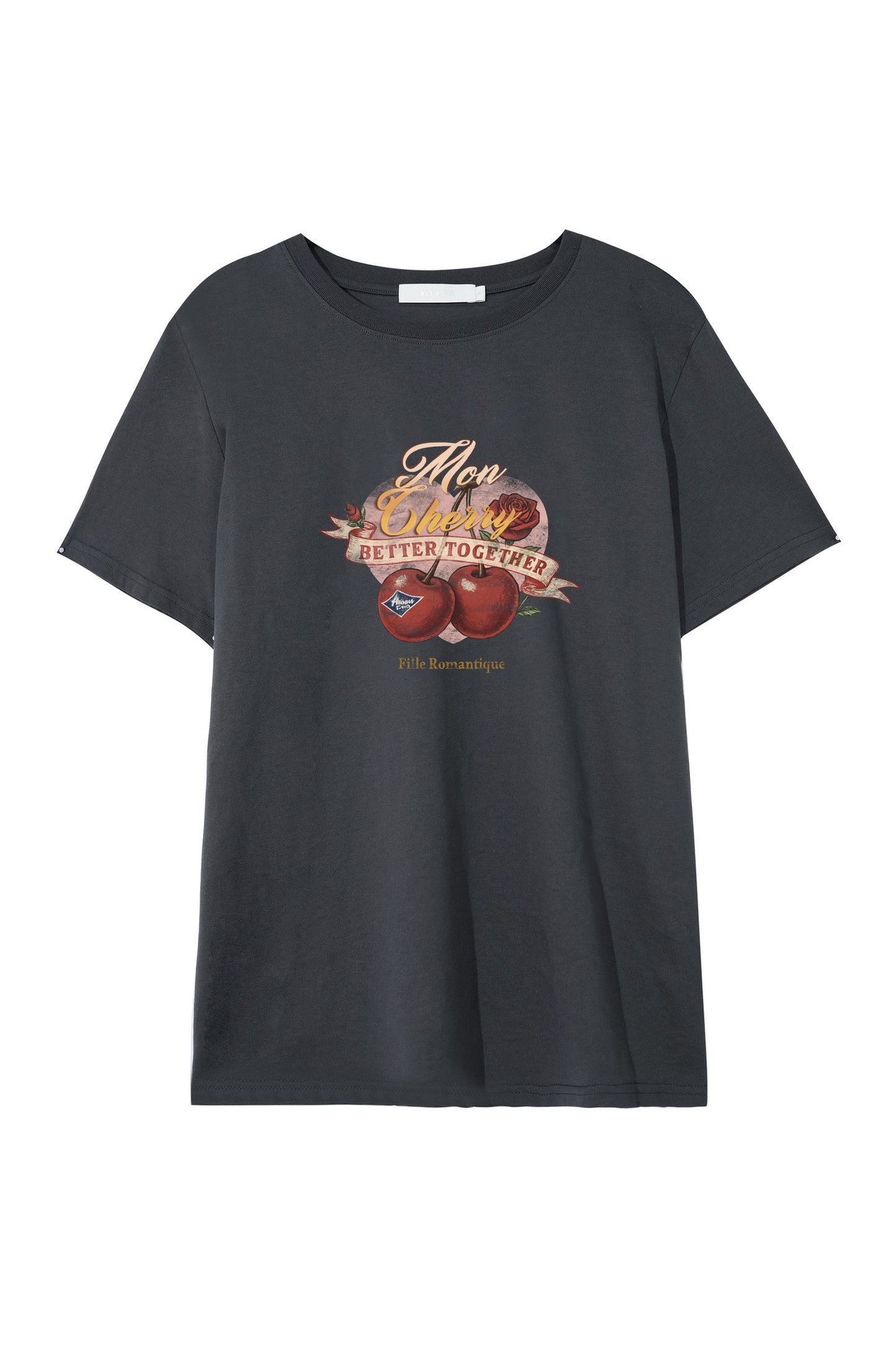 Retro Cherry Distressed Top