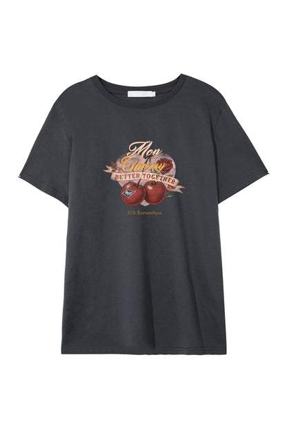 Retro Cherry Distressed Top