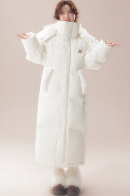 Long 90 White Goose Down Coat