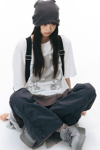 Starwii blusa oversize stampata