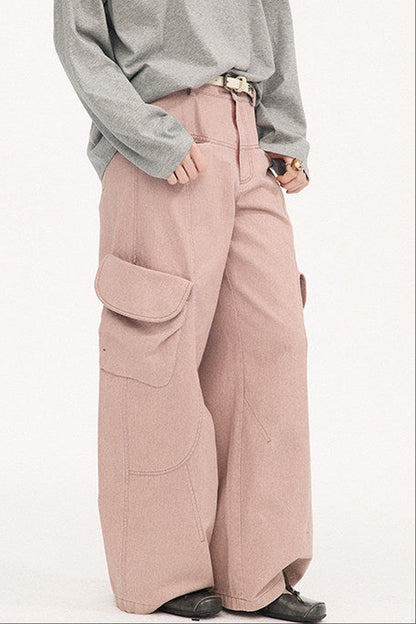 Vintage Washed Pocket Cargo Pants