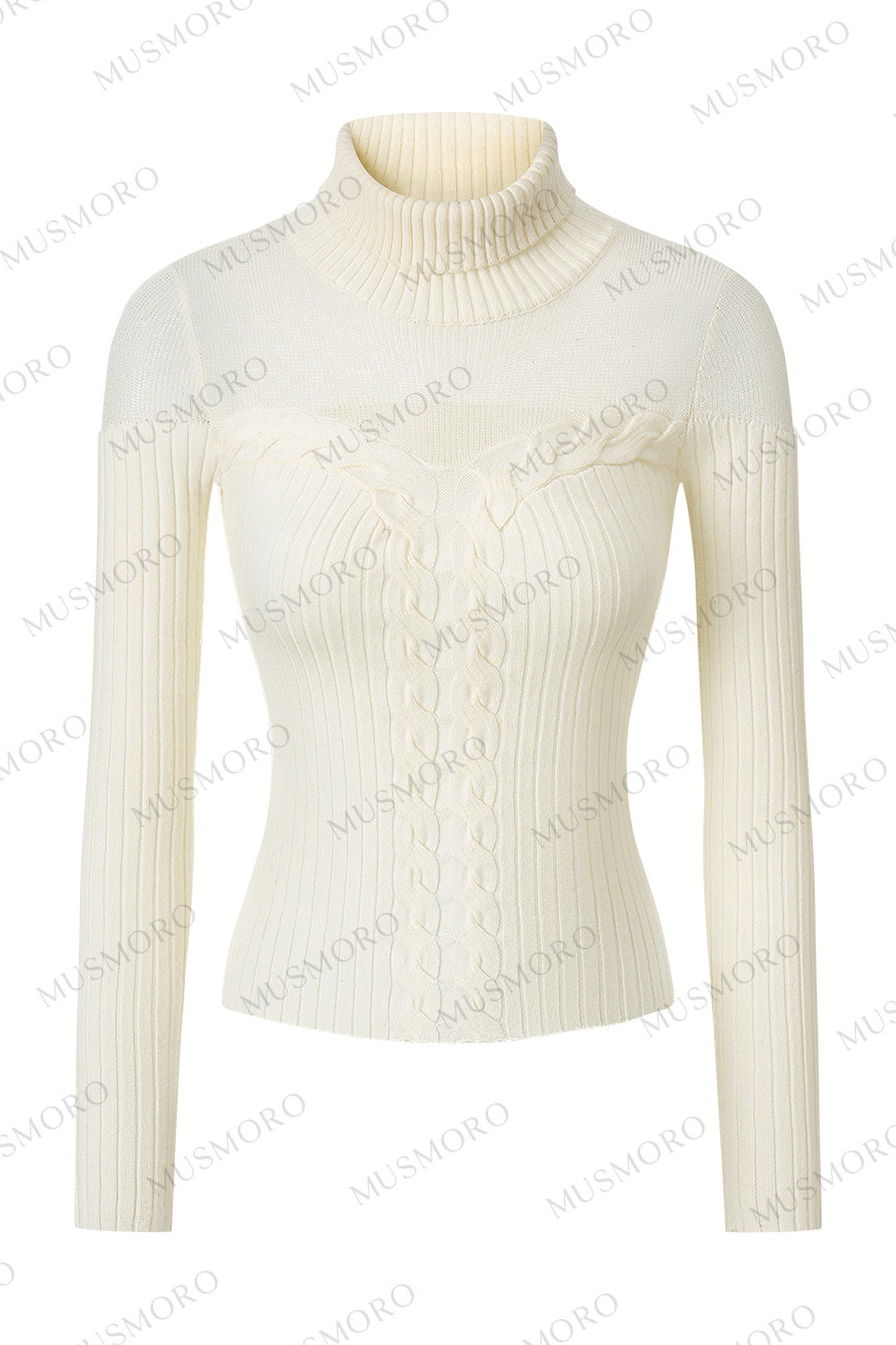 Wool Blend Hollow Knit Top