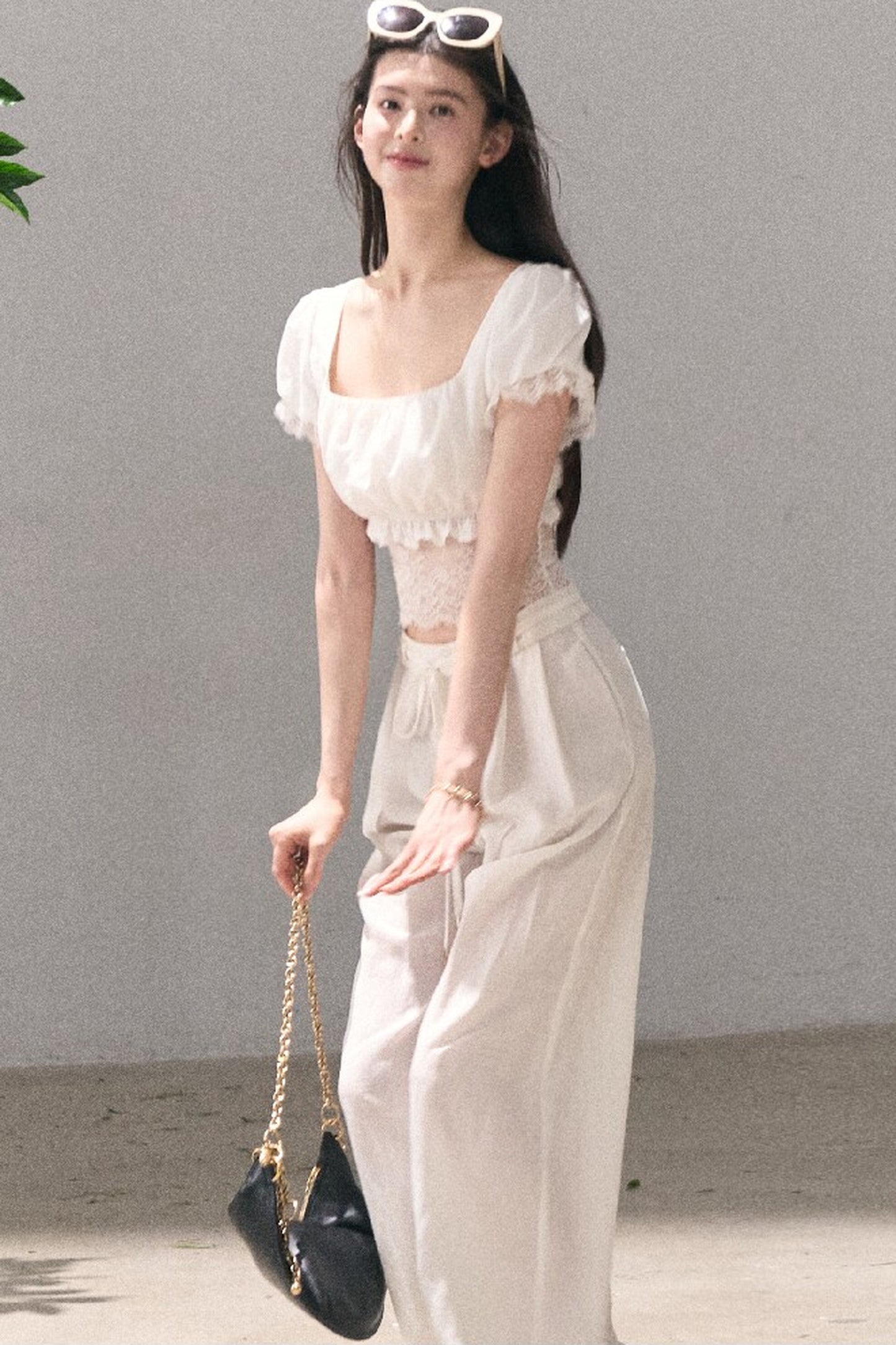 Lyocell Linen Wide-Leg Pants