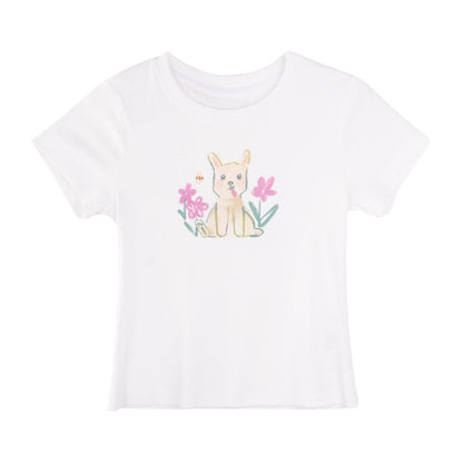White Bunny Cotton Blouse