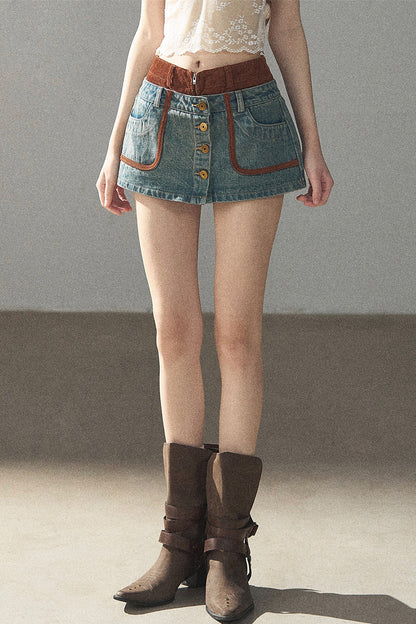 Denim Jacket & Skirt Suit Set-Up