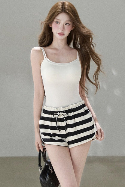 Contrasting Mesh Camisole Top