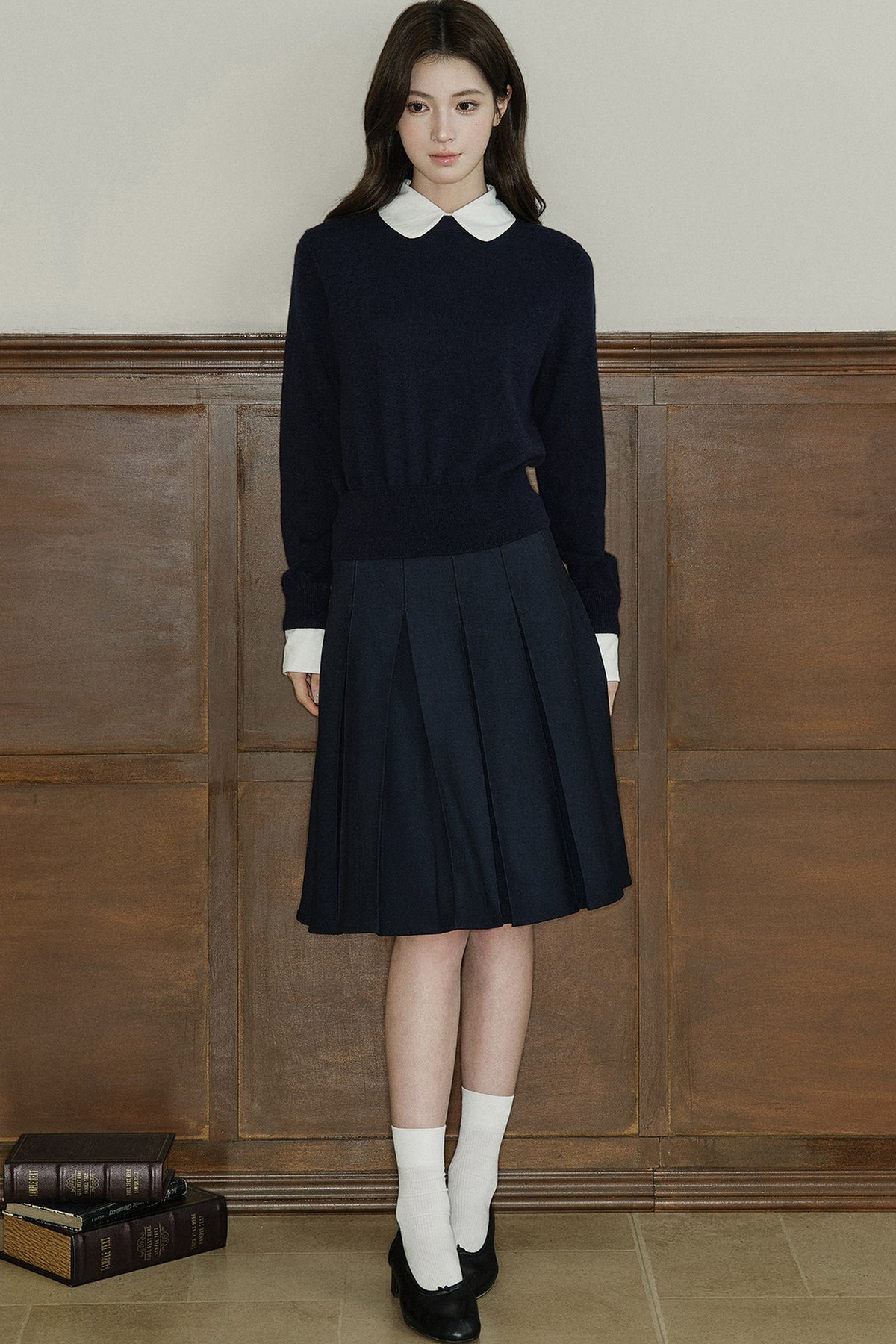 A-Line Pleated Skirt