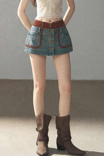 Denim Jacket & Skirt Suit Set-Up