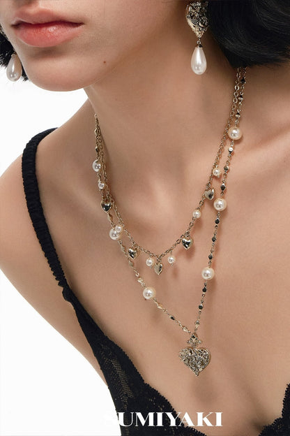 Double Layer Heart Necklace