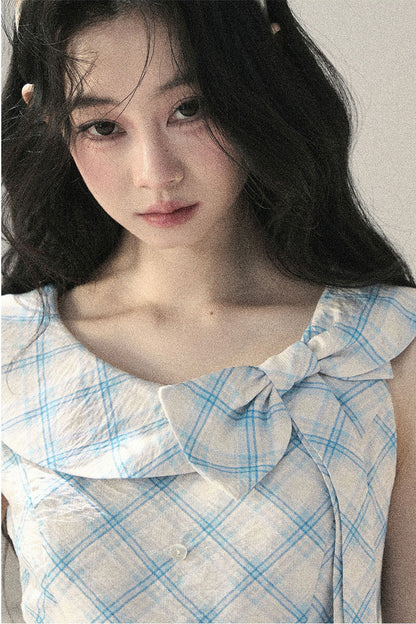 French Style Diamond Pattern Top