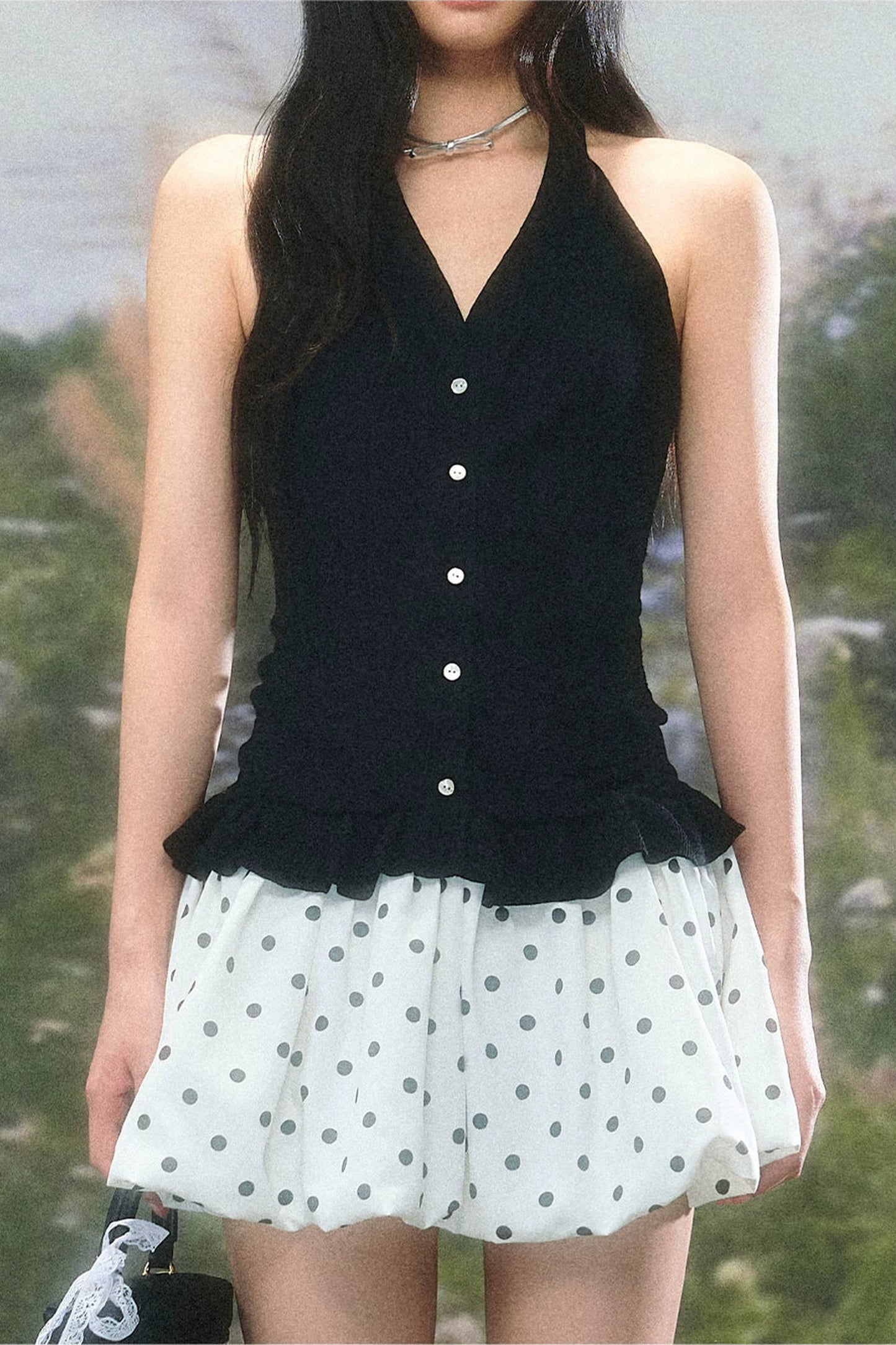 Retro-Patchwork-Blumenkleid