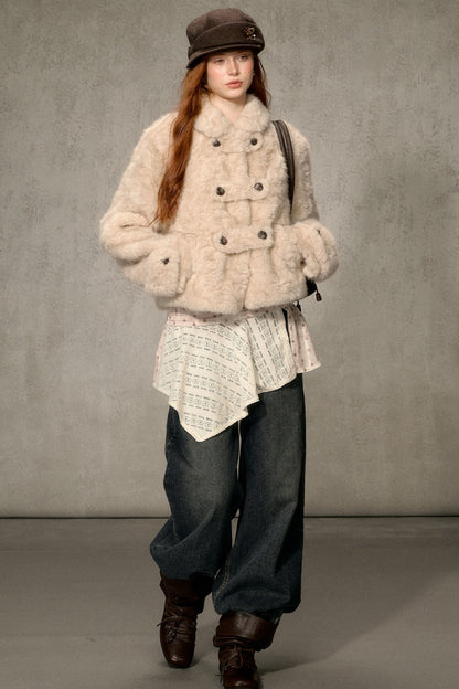 Vintage Thickened Faux Fur Jacket