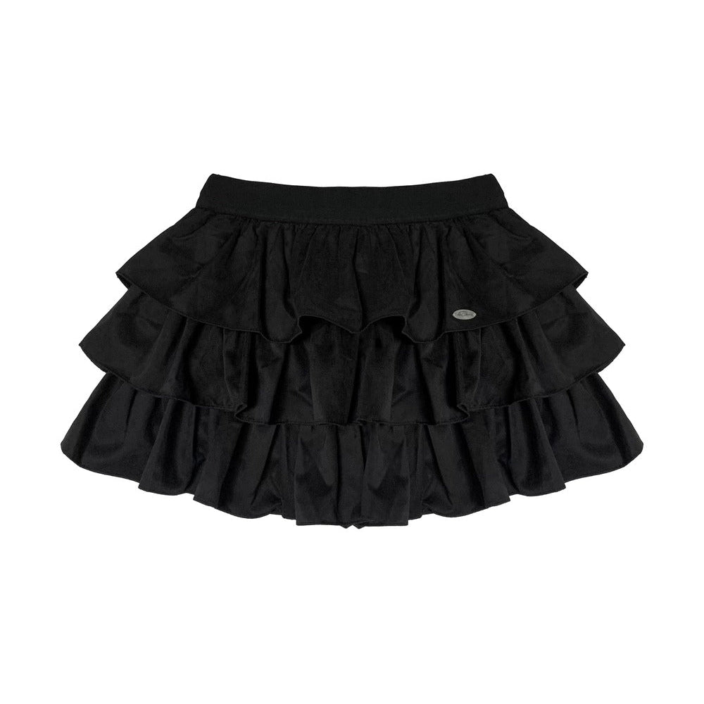 Diamond Knit Cardigan Suede Skirt Set-Up