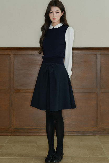 Acetic Acid Doll Collar Long-Sleeved Shirt