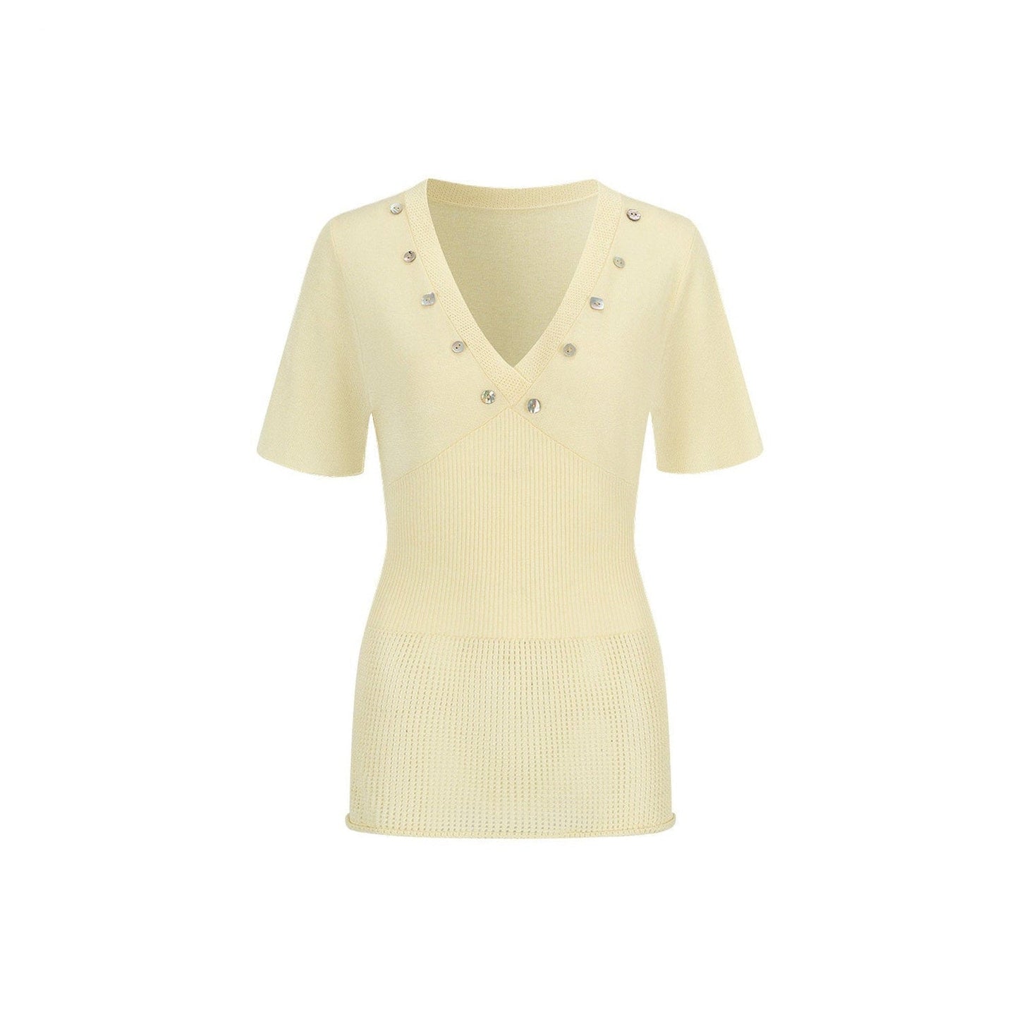 Waist-Cinching Knitted Top