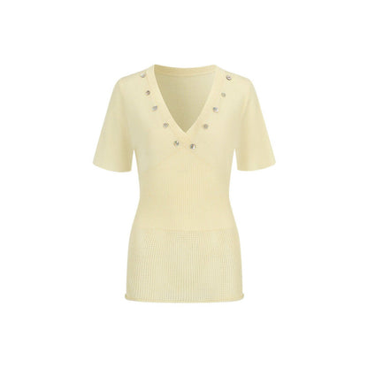 Waist-Cinching Knitted Top