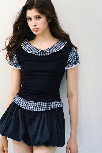 Tencel Wool Two-Piece Blouse
