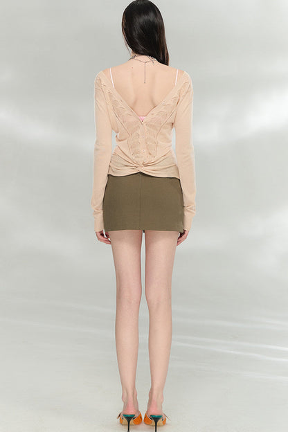 Reversible Lyocell Wool Top