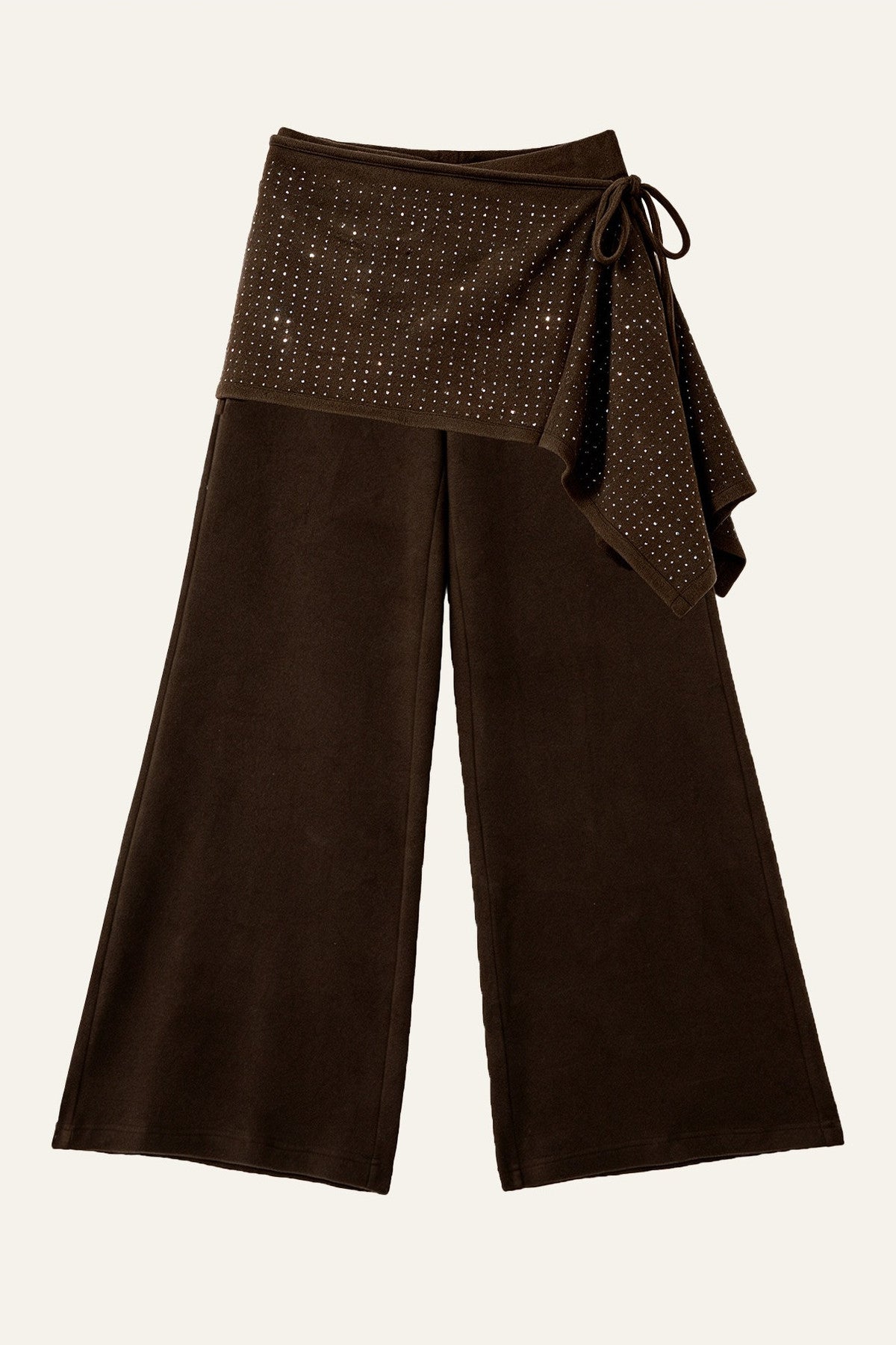 Twisted Batwing Camisole Top And Tassel Draped Pants Set-Up