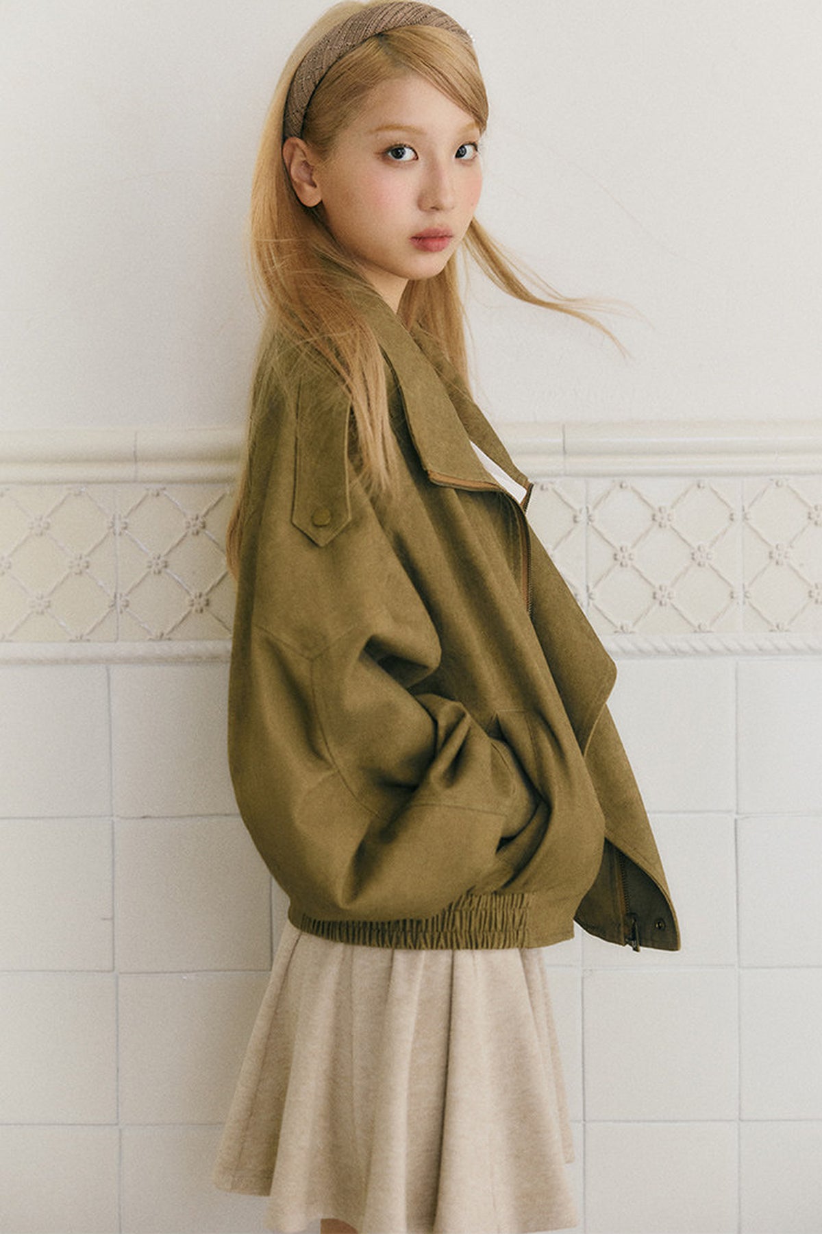 Distressed Loose Workwear Jacket