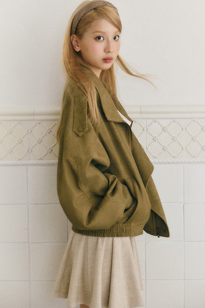 Distressed Loose Workwear Jacket