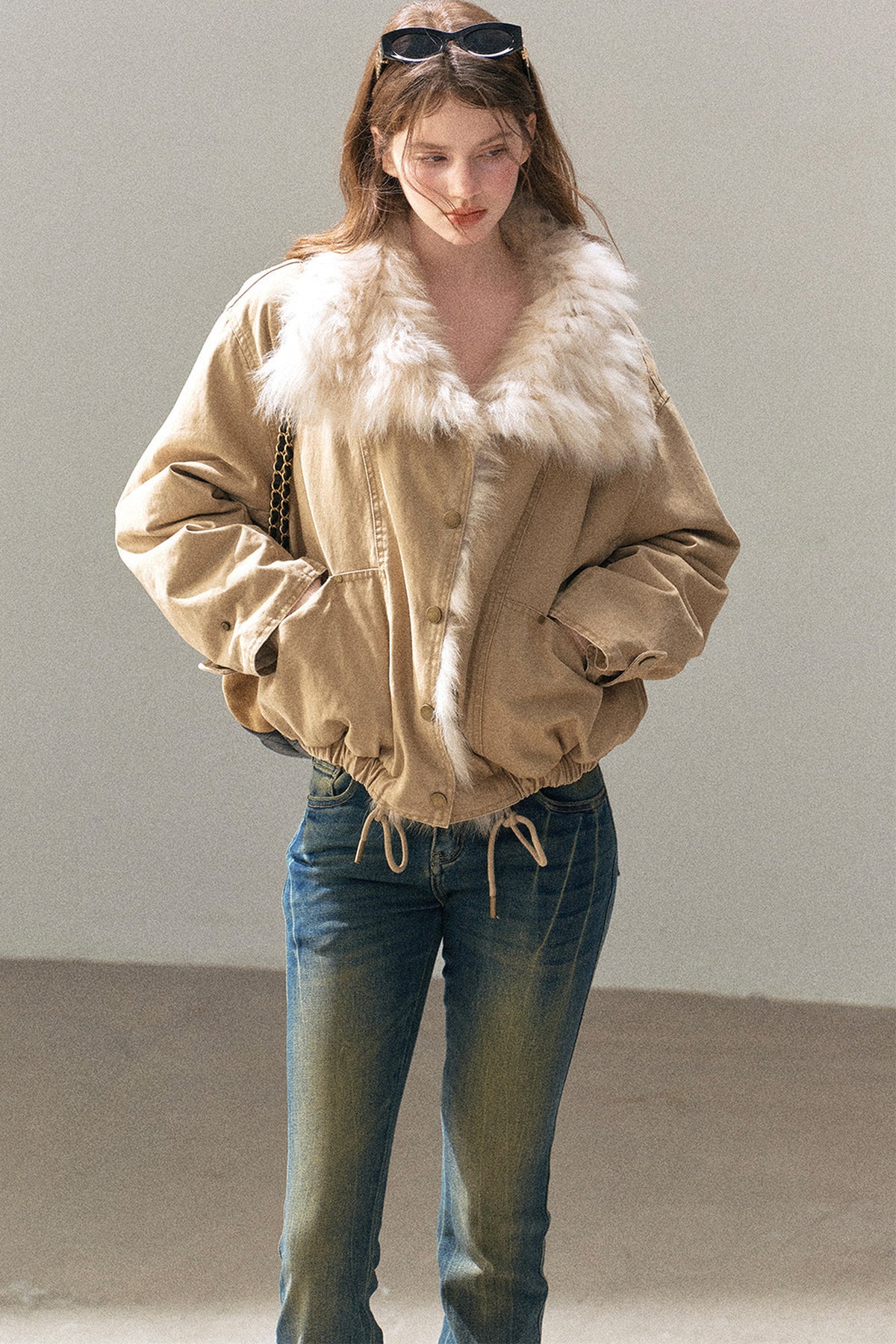 Fox Fur Collar Down Parka