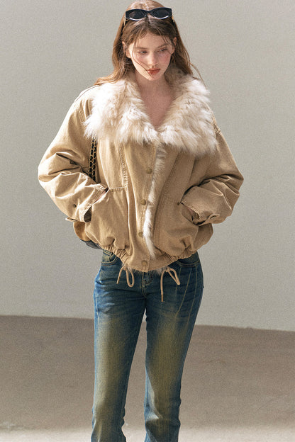 Fox Fur Collar Down Parka