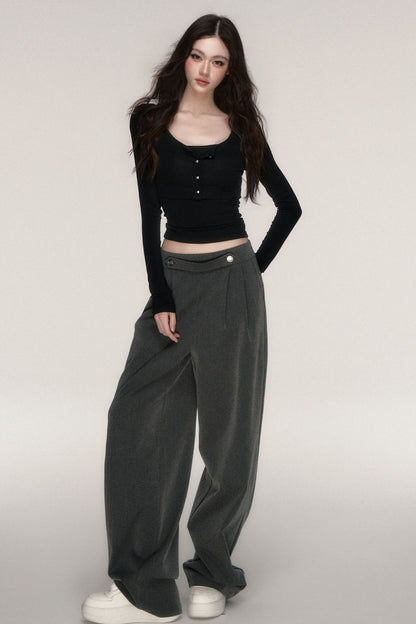 Napoleon Style Straight Leg Trousers