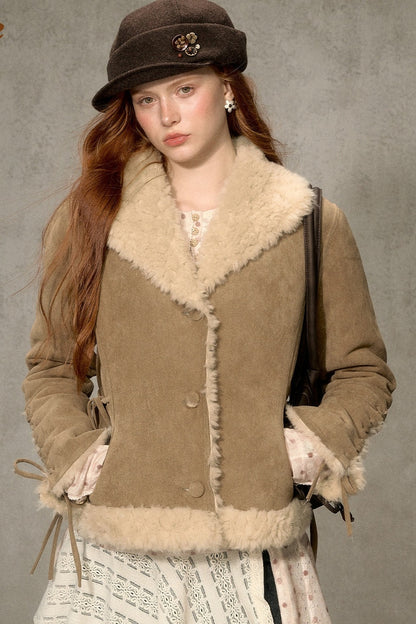 Reversible Suede Lamb Wool Jacket