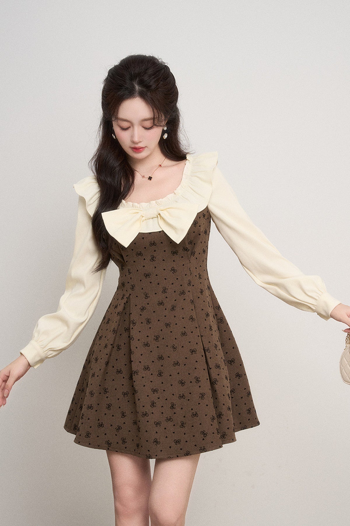Layered-Look A-Line Dress
