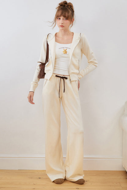 Air Layer Flared Hoodie and Sweatpants Set-Up