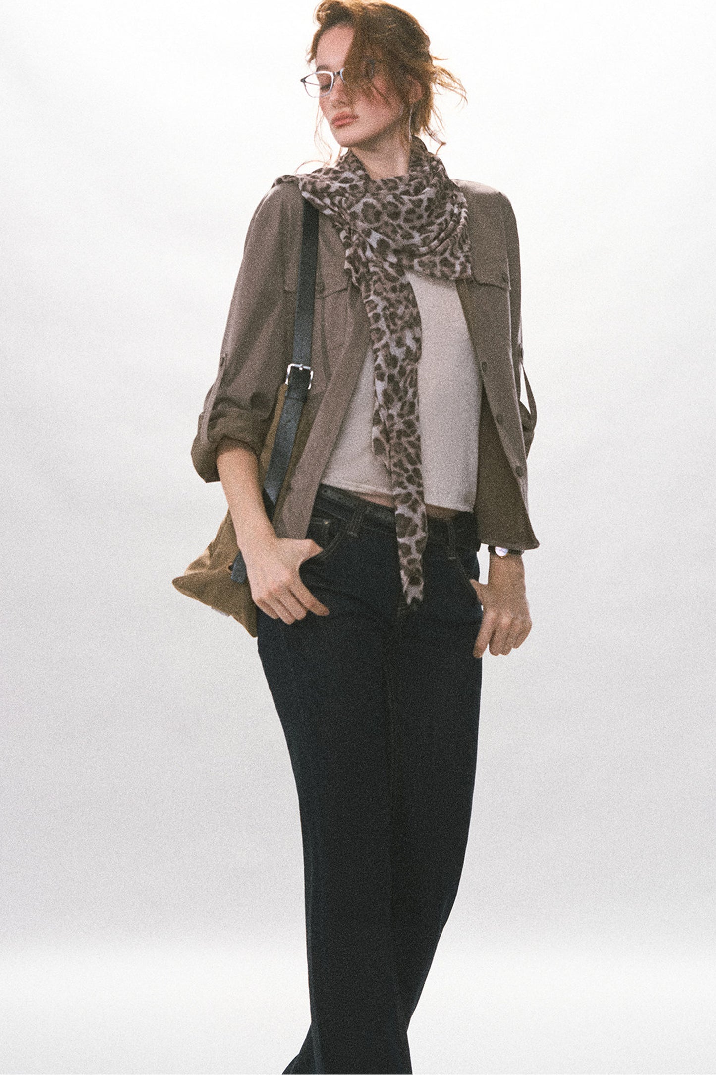 Adjustable Waist Vintage Work Shirt