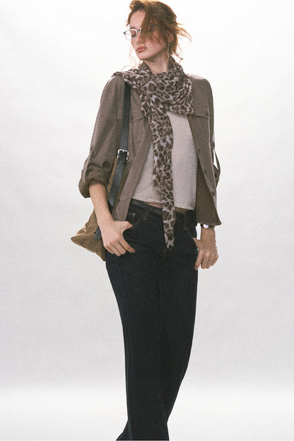 Adjustable Waist Vintage Work Shirt