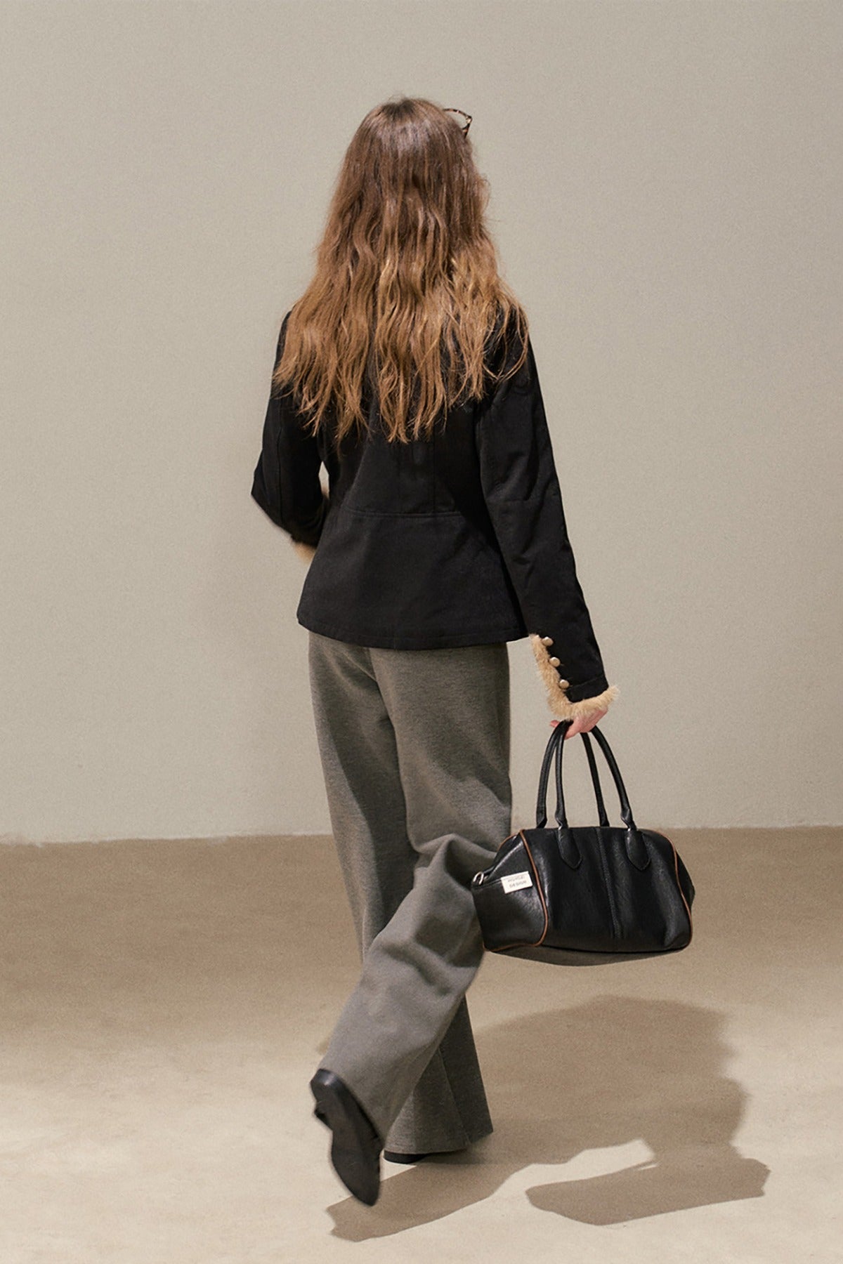 High-Waisted Wide-Leg Knit Pants