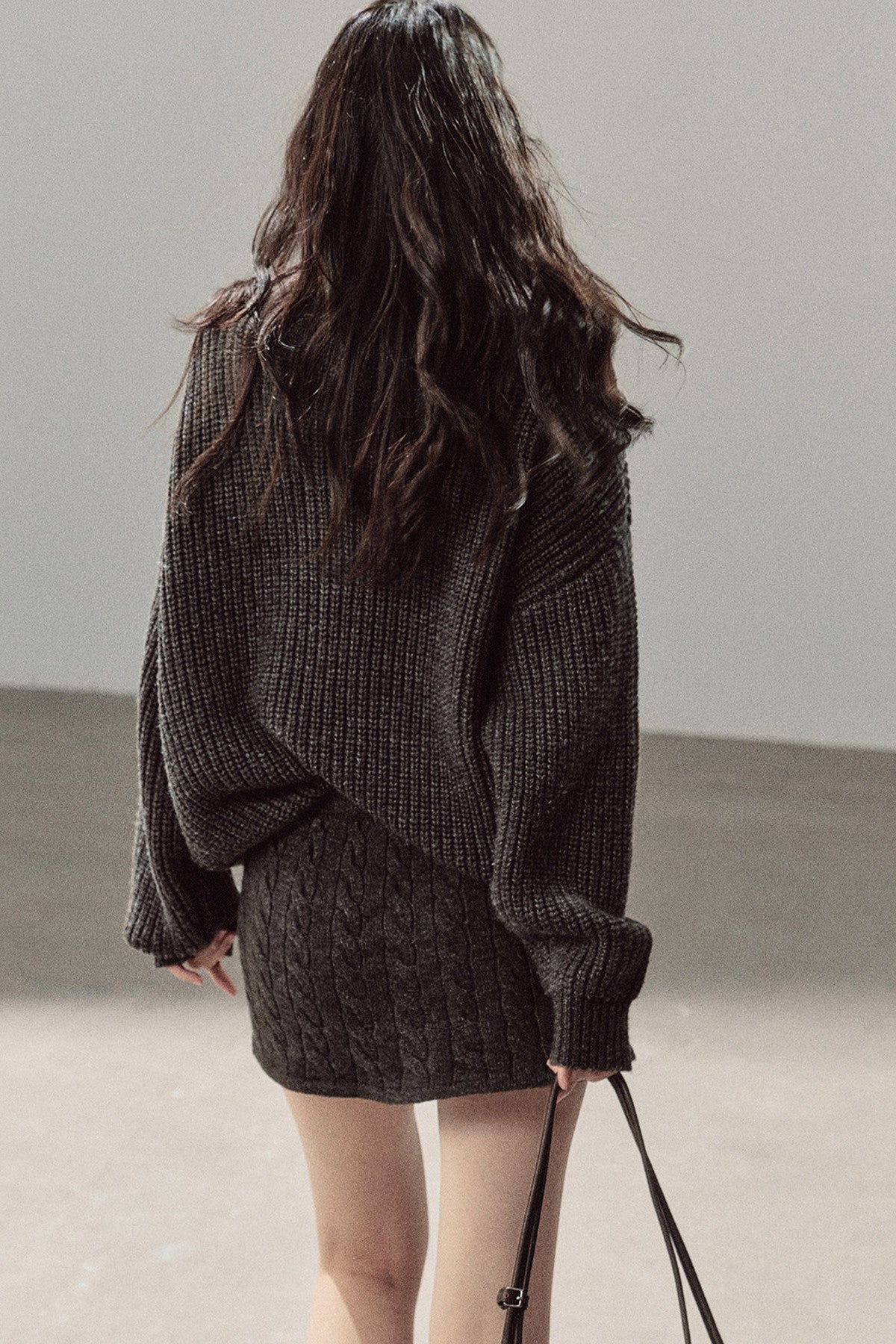Silent Valley Wool Cable Knit Sweater and Pants Set-Up