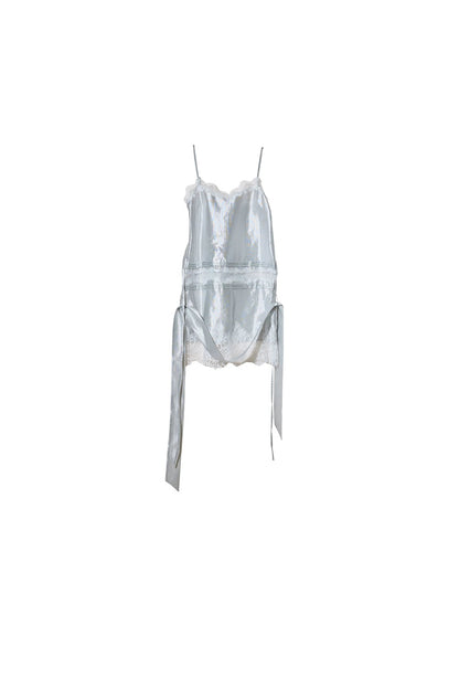 Lace Textured Satin Camisole