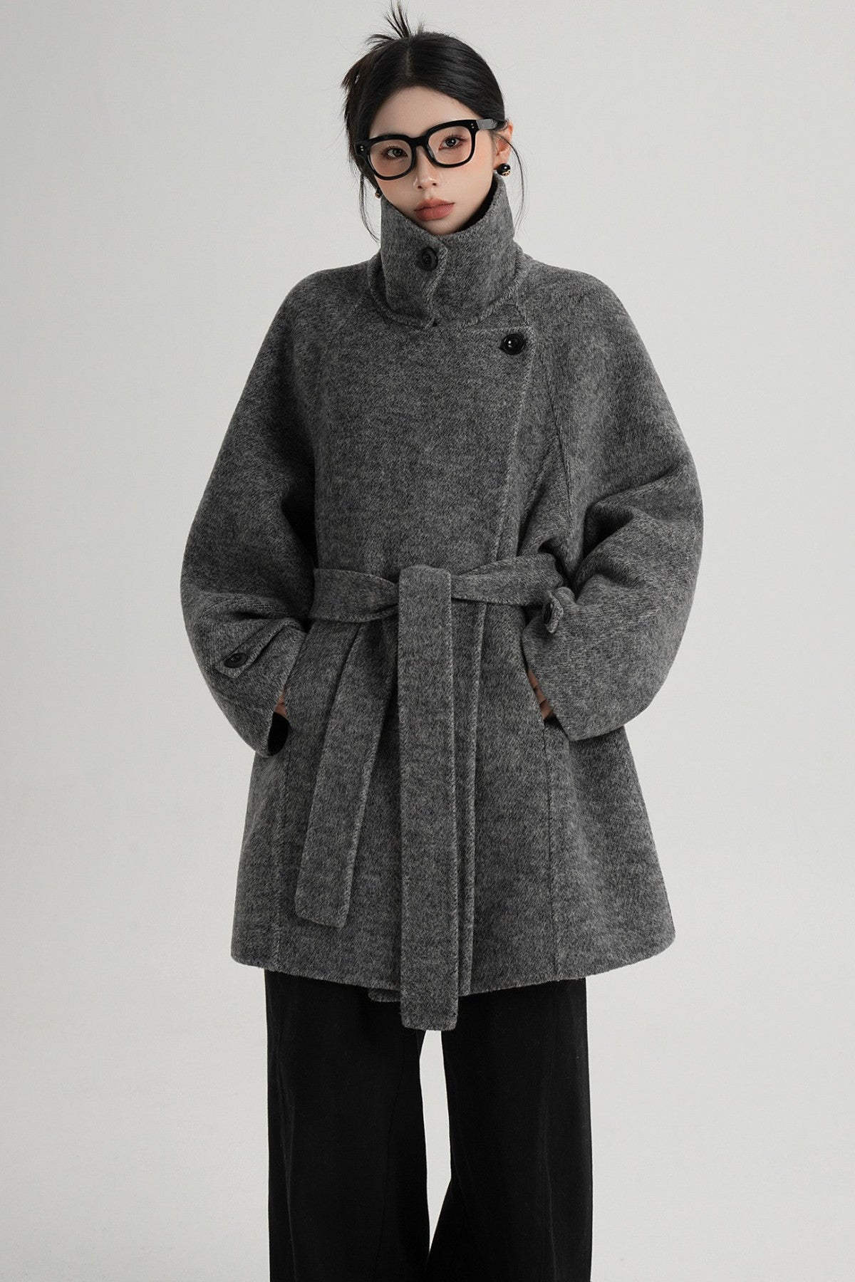 Mid-Length Double-Sided Wool Coat