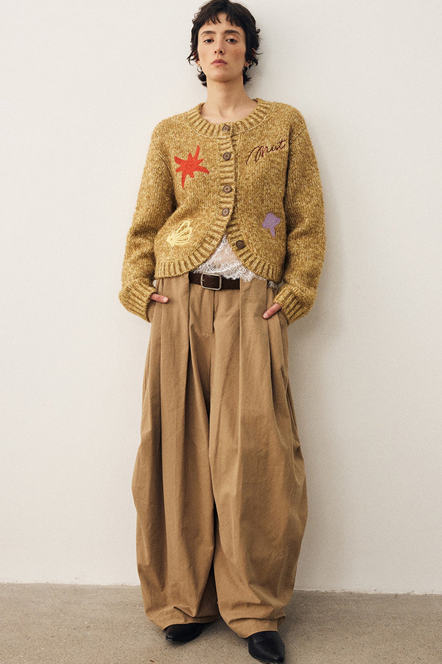 Retro Wide-Leg Parachute Pants