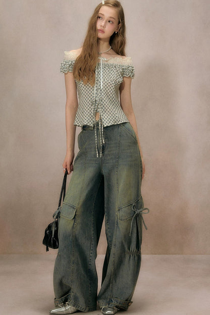 Chemise d’été à carreaux cigale